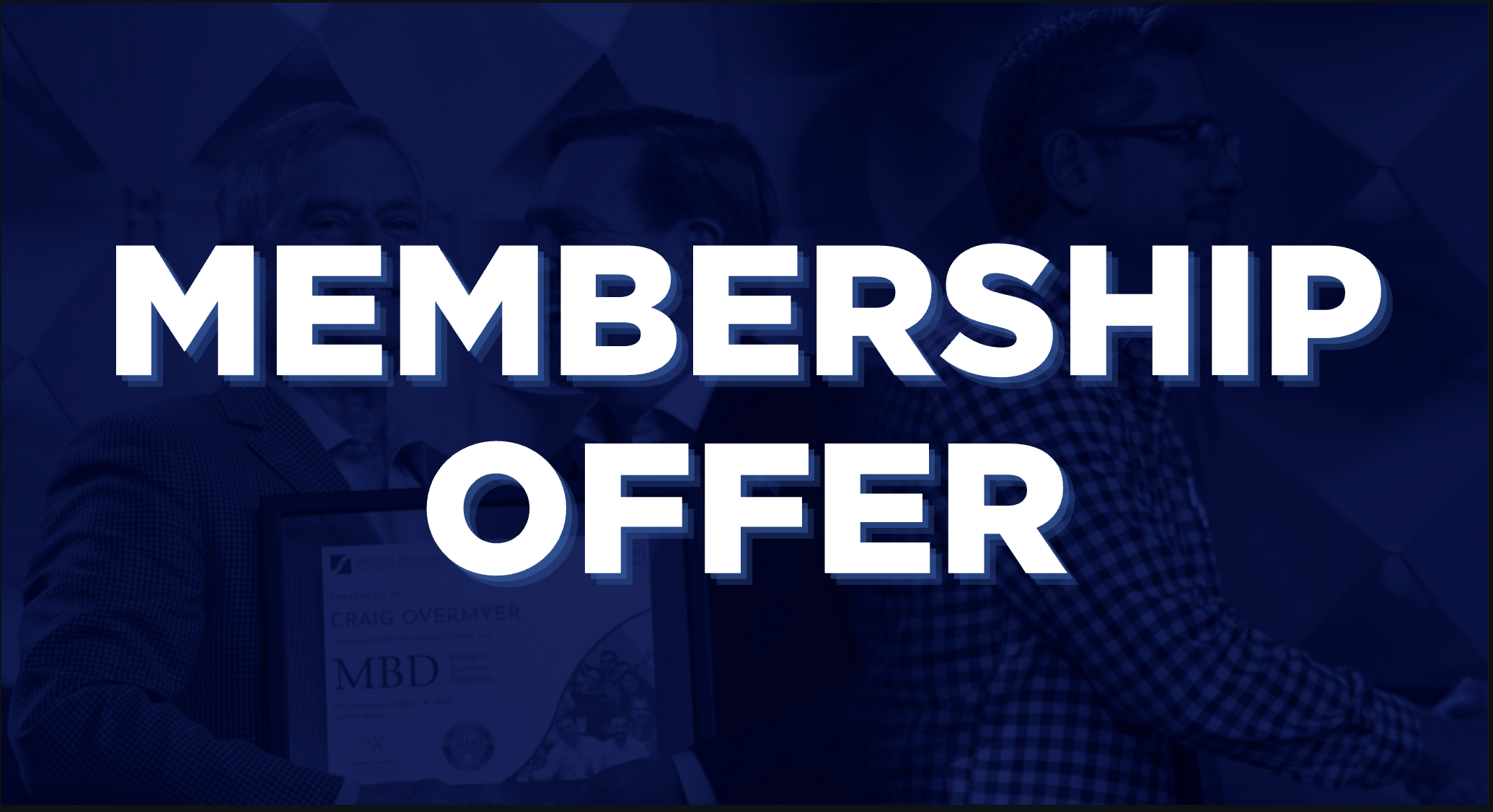 Growth Institute Membership Offer Header